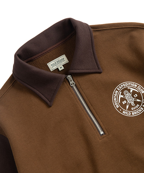 WILD BRICKS(ワイルドブリックス)の「MEC HALF ZIP PULLOVER (brown)(その他トップス・メンズ・その他・MEDIUM/LARGE/X-LARGE)」の3枚目の写真
