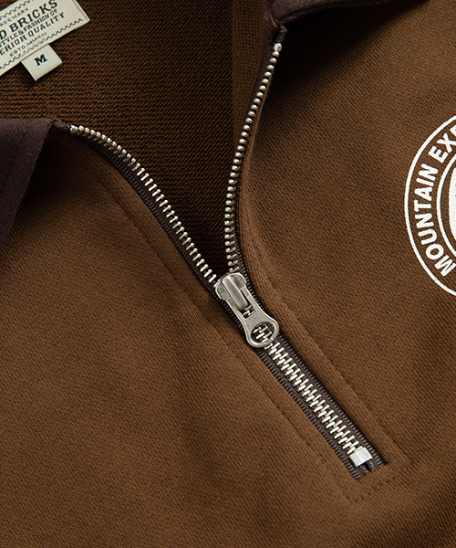 WILD BRICKS(ワイルドブリックス)の「MEC HALF ZIP PULLOVER (brown)(その他トップス・メンズ・その他・MEDIUM/LARGE/X-LARGE)」の4枚目の写真