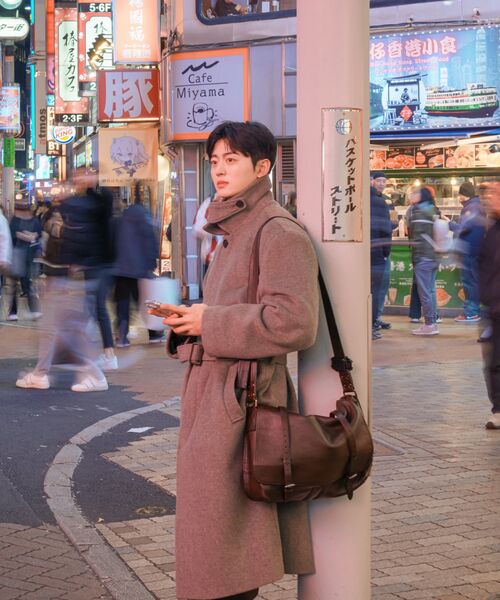 DRAW FIT(ドローフィット)の「プレミアピュアウールバルマカンコート【MELANGE TAUPE】(チェスターコート・メンズ・その他・LARGE/MEDIUM/X-LARGE)」の14枚目の写真