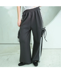Vivacious（ビバシャス）の「Jenny Lace Track Wide Pants - 4COL（スウェットパンツ）」