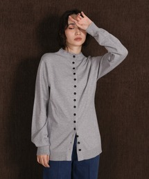 【Et】2way Button Design Knit