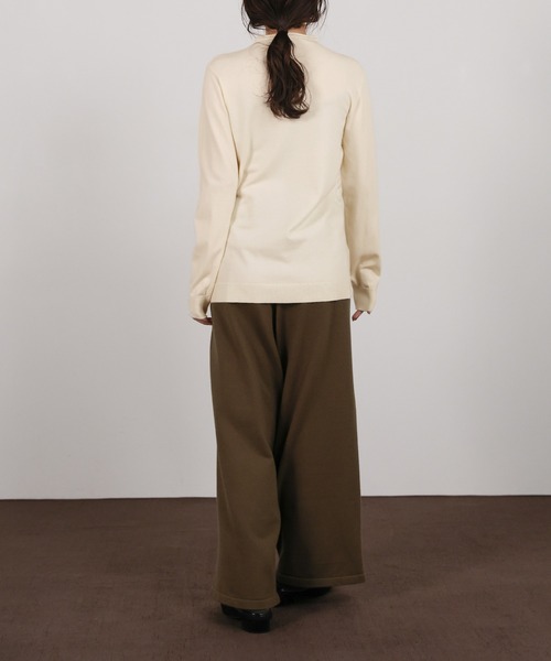 select MOCA Et（セレクトモカエト）の「【Et】2way Button Design Knit（カーディガン/ボレロ・レディース・グレー/チャコールグレー/アイボリー・FREE）」の10枚目の写真