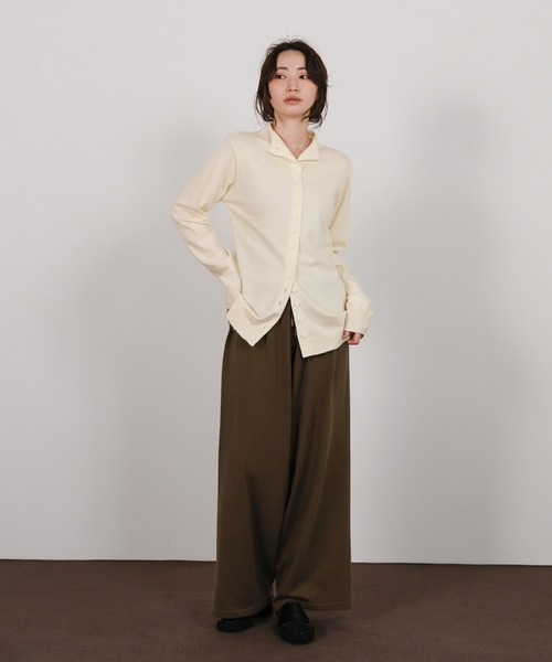 select MOCA Et（セレクトモカエト）の「【Et】2way Button Design Knit（カーディガン/ボレロ・レディース・グレー/チャコールグレー/アイボリー・FREE）」の4枚目の写真