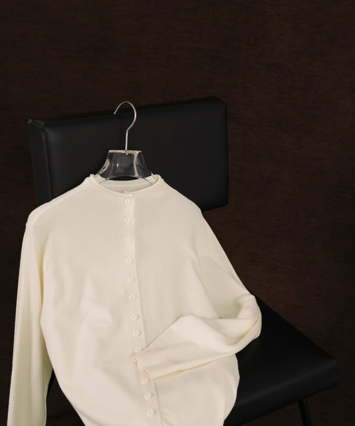 select MOCA Et（セレクトモカエト）の「【Et】2way Button Design Knit（カーディガン/ボレロ・レディース・グレー/チャコールグレー/アイボリー・FREE）」の21枚目の写真