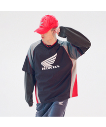 Speed Track nylon T-shirt Navy