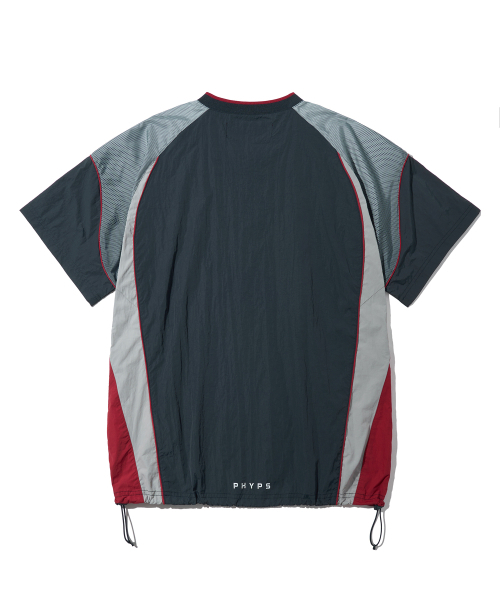 PHYPS MOTORCYCLE(フィップスモーターサイクル)の「Speed Track nylon T-shirt Navy(Tシャツ/カットソー・メンズ・その他・LARGE/MEDIUM/SMALL/X-LARGE/XX-LARGE)」の4枚目の写真