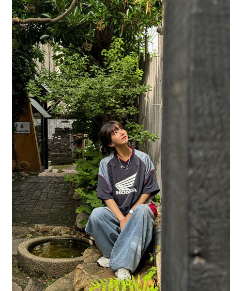 PHYPS MOTORCYCLE(フィップスモーターサイクル)の「Speed Track nylon T-shirt Navy(Tシャツ/カットソー・メンズ・その他・LARGE/MEDIUM/SMALL/X-LARGE/XX-LARGE)」の12枚目の写真