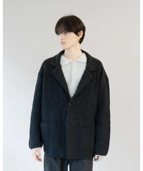 ASTLAY(アストレイ)の「IRIS Knit Blazer (Charcoal)(カーディガン/ボレロ・メンズ・その他・2/3)」の2枚目の写真