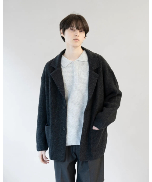 ASTLAY(アストレイ)の「IRIS Knit Blazer (Charcoal)(カーディガン/ボレロ・メンズ・その他・2/3)」の3枚目の写真