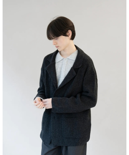 ASTLAY(アストレイ)の「IRIS Knit Blazer (Charcoal)(カーディガン/ボレロ・メンズ・その他・2/3)」の4枚目の写真