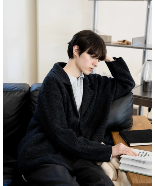 ASTLAY(アストレイ)の「IRIS Knit Blazer (Charcoal)(カーディガン/ボレロ・メンズ・その他・2/3)」の7枚目の写真