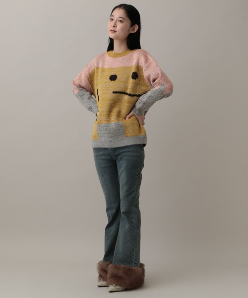 GROUNDWORK(グラウンドワーク)の「【UNISEX】GROUNDWORK/スクェアドマンニット(ニット/セーター・メンズ・ピンク・LARGE/MEDIUM)」の3枚目の写真