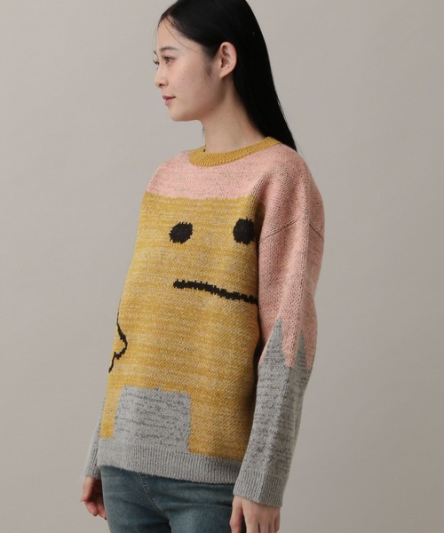 GROUNDWORK(グラウンドワーク)の「【UNISEX】GROUNDWORK/スクェアドマンニット(ニット/セーター・メンズ・ピンク・LARGE/MEDIUM)」の4枚目の写真