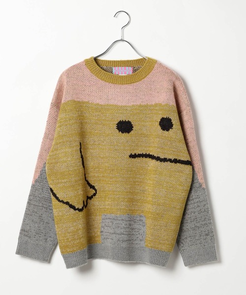 GROUNDWORK(グラウンドワーク)の「【UNISEX】GROUNDWORK/スクェアドマンニット(ニット/セーター・メンズ・ピンク・LARGE/MEDIUM)」の7枚目の写真
