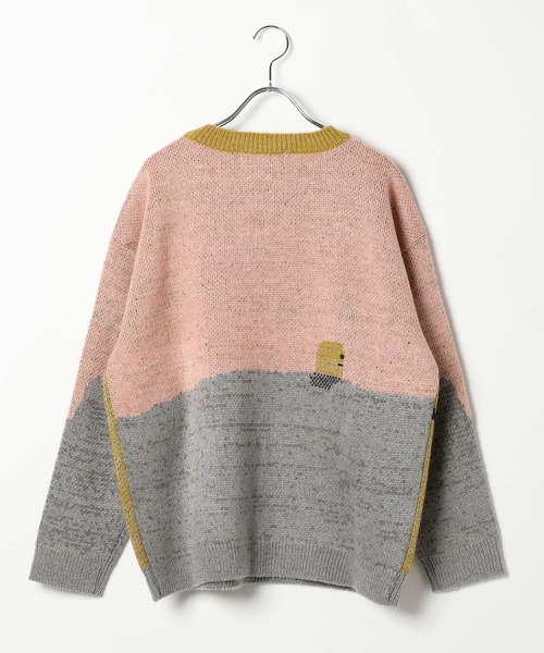 GROUNDWORK(グラウンドワーク)の「【UNISEX】GROUNDWORK/スクェアドマンニット(ニット/セーター・メンズ・ピンク・LARGE/MEDIUM)」の8枚目の写真