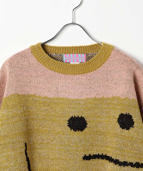 GROUNDWORK(グラウンドワーク)の「【UNISEX】GROUNDWORK/スクェアドマンニット(ニット/セーター・メンズ・ピンク・LARGE/MEDIUM)」の9枚目の写真