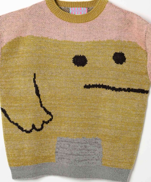 GROUNDWORK(グラウンドワーク)の「【UNISEX】GROUNDWORK/スクェアドマンニット(ニット/セーター・メンズ・ピンク・LARGE/MEDIUM)」の14枚目の写真