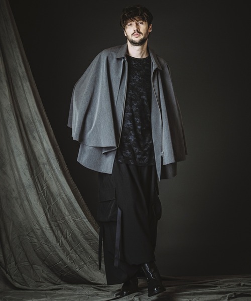 NO ID.(ノーアイディ)の「【NO ID.】Uneven Print Rib Pullover / Uneven プリント テレコ プルオーバー(Tシャツ/カットソー・メンズ・ブラック/ホワイト・ONE SIZE)」の18枚目の写真