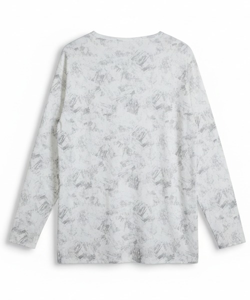 NO ID.(ノーアイディ)の「【NO ID.】Uneven Print Rib Pullover / Uneven プリント テレコ プルオーバー(Tシャツ/カットソー・メンズ・ブラック/ホワイト・ONE SIZE)」の22枚目の写真