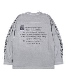 BLACK BLOND（ブラック ブロンド）の「ビビディ クラッシュド ペイスト ピグメント 長袖Tシャツ (グレー)（Tシャツ/カットソー）」