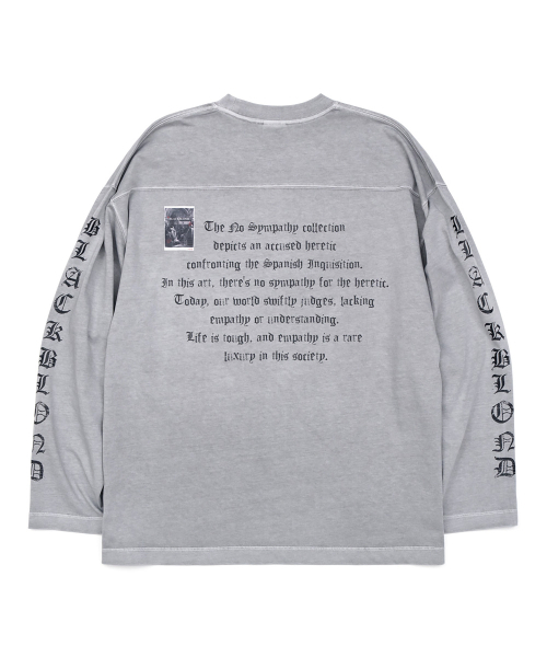 BLACK BLOND(ブラック ブロンド)の「ビビディ クラッシュド ペイスト ピグメント 長袖Tシャツ (グレー)(Tシャツ/カットソー・レディース・その他・MEDIUM/LARGE/X-LARGE)」の1枚目の写真