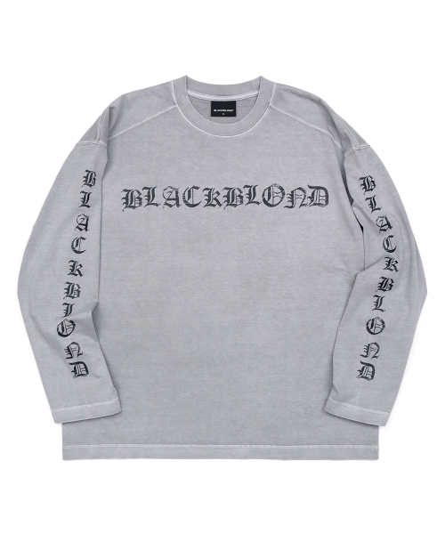 BLACK BLOND(ブラック ブロンド)の「ビビディ クラッシュド ペイスト ピグメント 長袖Tシャツ (グレー)(Tシャツ/カットソー・レディース・その他・MEDIUM/LARGE/X-LARGE)」の2枚目の写真