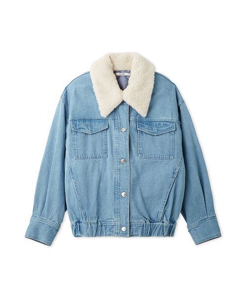 SNIDEL（スナイデル）の「ライナーブルゾン（ブルゾン・レディース・ブラック/ライトブルー/ホワイト・F）」の3枚目の写真