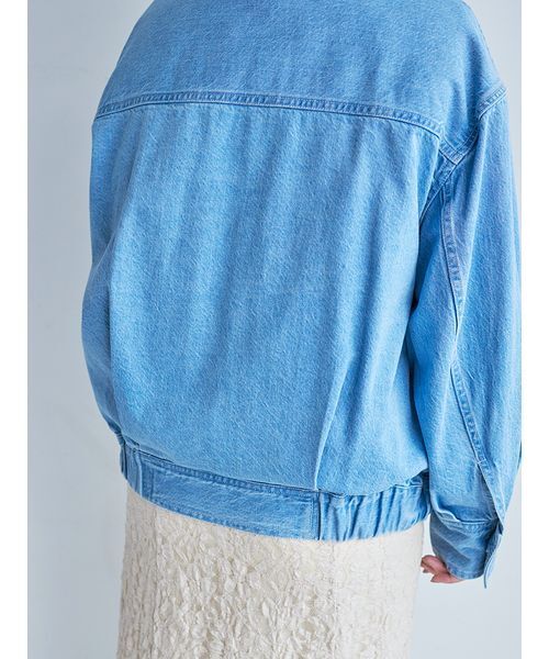 SNIDEL（スナイデル）の「ライナーブルゾン（ブルゾン・レディース・ブラック/ライトブルー/ホワイト・F）」の13枚目の写真