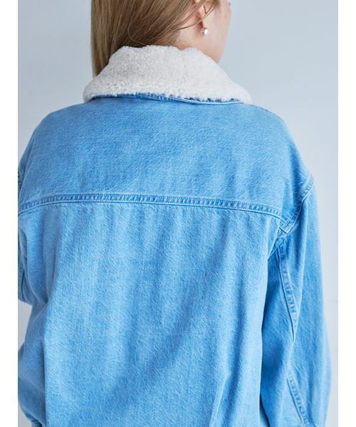 SNIDEL（スナイデル）の「ライナーブルゾン（ブルゾン・レディース・ブラック/ライトブルー/ホワイト・F）」の14枚目の写真