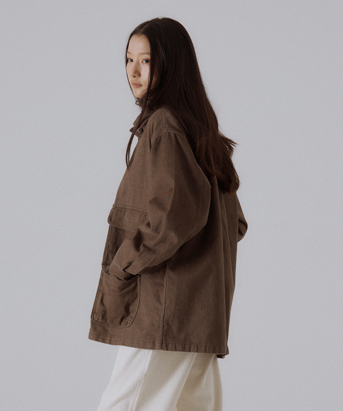 SILN(シルン)の「Urban utility jacket (BROWN)(ミリタリージャケット・レディース・その他・FREE)」の3枚目の写真