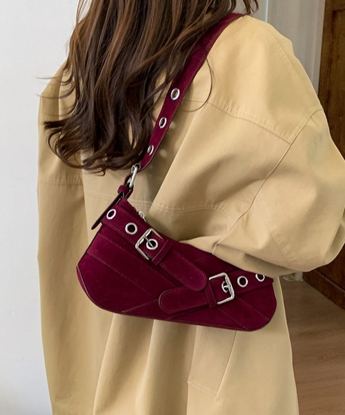HOOK(フック)の「HOOK for girls 飾りベルトワンショルダーバッグ(トートバッグ・レディース・ブラック/ブラウン/ワインレッド・FREE)」の3枚目の写真
