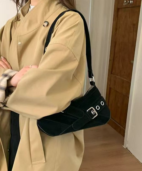HOOK(フック)の「HOOK for girls 飾りベルトワンショルダーバッグ(トートバッグ・レディース・ブラック/ブラウン/ワインレッド・FREE)」の8枚目の写真