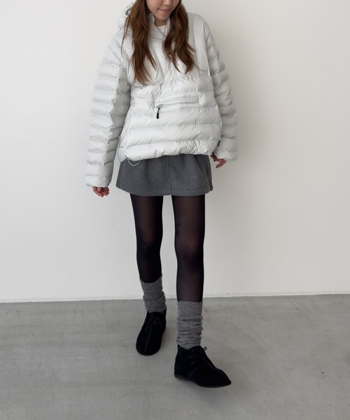 CANAL JEAN（キャナルジーン）の「El mar　アノラックライトウエイトパディング（ダウンジャケット/コート・レディース・ライトグレー/グレー・ONE SIZE）」の7枚目の写真