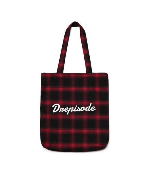 DREPISODE(ドレピソード)の「DQC セイントフランネルチェックショルダーバッグ DL12-RE(エコバッグ/サブバッグ・メンズ・その他・FREE)」の1枚目の写真