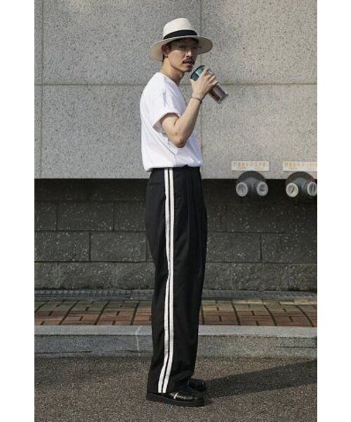 COME（シーオーエムイー）の「[UNISEX] Satin-Trimmed Motorsport Trousers (Black)（その他パンツ・メンズ・その他・1(M)/2(L)）」の10枚目の写真