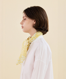 2DREAMERS（2ドリーマーズ）の「Letter Maze Yellow Silk Scarf（バンダナ/スカーフ）」