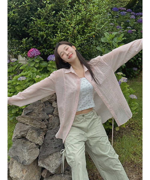 LANGNLU(ラングアンドルー)の「TERNIリボンシャーリングパンツ(テ ニ)_ライトグリーン(スウェットパンツ・レディース・ライトグリーン・FREE)」の4枚目の写真