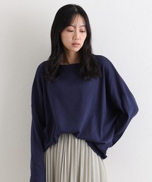 ドルマンスリーブボートネックTシャツ