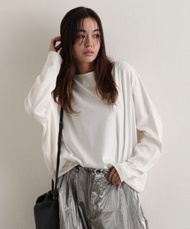 ドルマンスリーブボートネックTシャツ