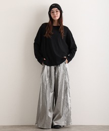ドルマンスリーブボートネックTシャツ