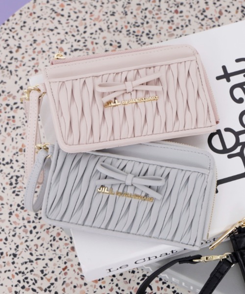 ミニリボンパフィフラグメントケース（コインケース）｜JILL by JILL