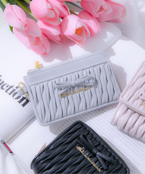 JILL by MILSTUAU リボンケース ミニリボンパフィフラグメントケース（財布）｜JILL by JILL STUART