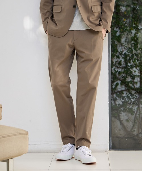 GLOBAL WORK（グローバルワーク）の「モーションテックパンツ/Salon de GW/600873（スラックス・メンズ・オリーブ/グレイッシュベージュ/ネイビー/ダークブラウン・X-LARGE/LARGE/MEDIUM/SMALL）」の17枚目の写真