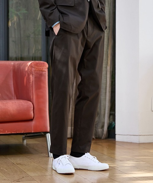 GLOBAL WORK（グローバルワーク）の「モーションテックパンツ/Salon de GW/600873（スラックス・メンズ・オリーブ/グレイッシュベージュ/ネイビー/ダークブラウン・X-LARGE/LARGE/MEDIUM/SMALL）」の8枚目の写真