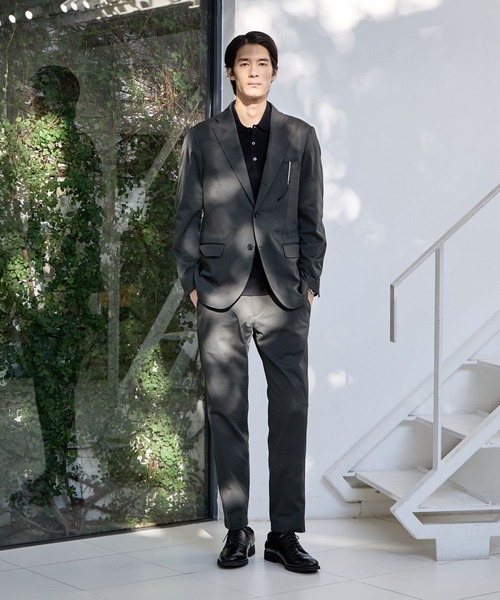 GLOBAL WORK（グローバルワーク）の「モーションテックパンツ/Salon de GW/600873（スラックス・メンズ・オリーブ/グレイッシュベージュ/ネイビー/ダークブラウン・X-LARGE/LARGE/MEDIUM/SMALL）」の22枚目の写真