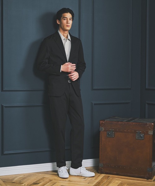 GLOBAL WORK(グローバルワーク)の「モーションテックパンツ/Salon de GW/600873(スラックス・メンズ・オリーブ/グレイッシュベージュ/ネイビー/ダークブラウン・X-LARGE/LARGE/MEDIUM/SMALL)」の18枚目の写真