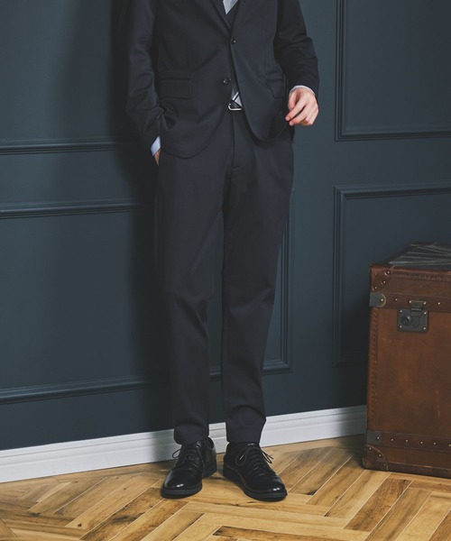 GLOBAL WORK(グローバルワーク)の「モーションテックパンツ/Salon de GW/600873(スラックス・メンズ・オリーブ/グレイッシュベージュ/ネイビー/ダークブラウン・X-LARGE/LARGE/MEDIUM/SMALL)」の8枚目の写真
