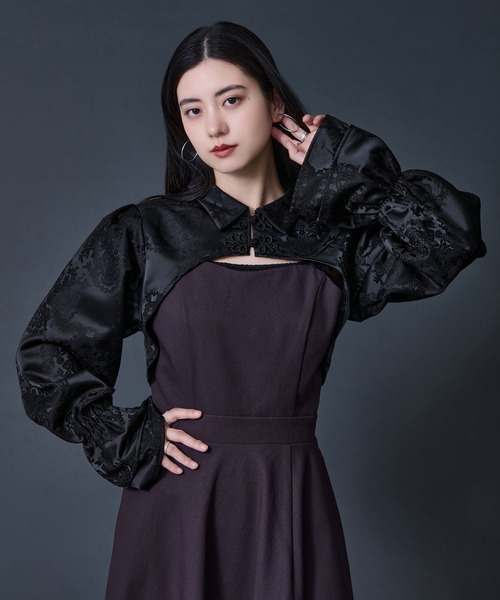 チャイナジャガードボレロ（カーディガン/ボレロ）｜Ellno de Mavie