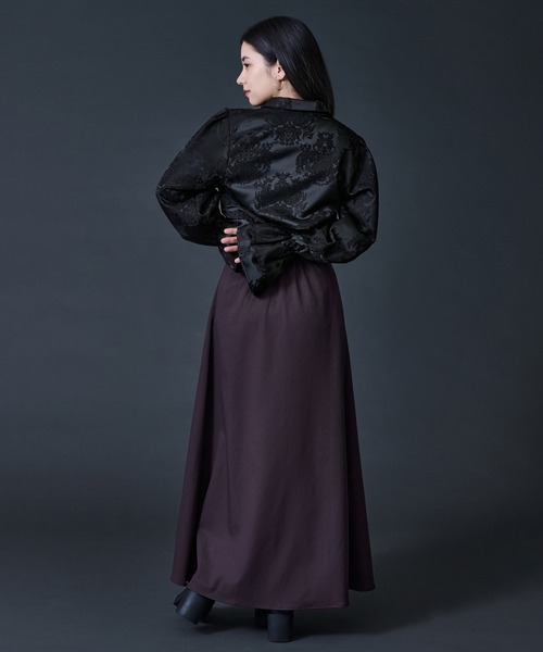 Ellno de Mavie（エルノデメヴィ）の「チャイナジャガードボレロ（カーディガン/ボレロ・レディース・ブラック/アイボリー・FREE）」の20枚目の写真