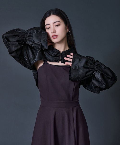 バレンティノ　黒　レースボレロ チャイナジャガードボレロ（カーディガン/ボレロ）｜Ellno de Mavie